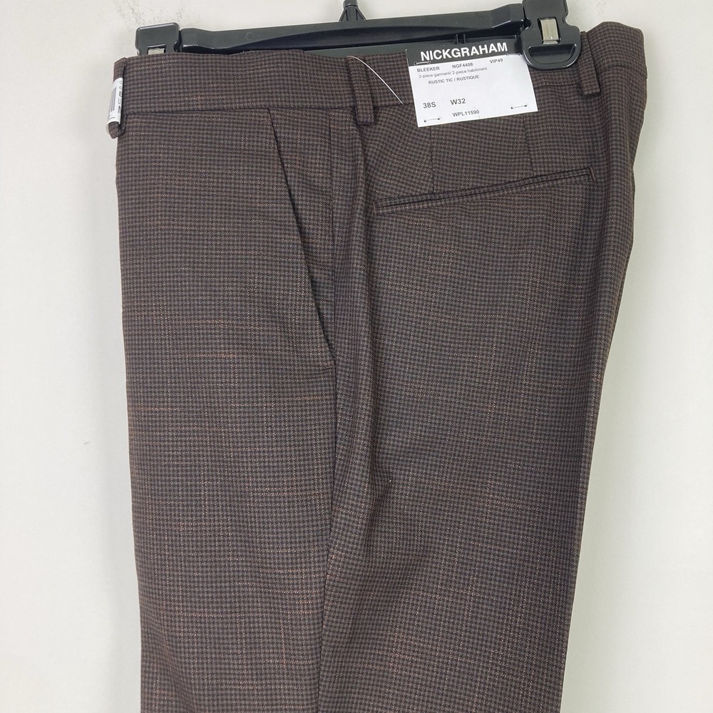Nick Graham Mens Suit‎ Pants Skinny Stretch 32Wx30L E05695